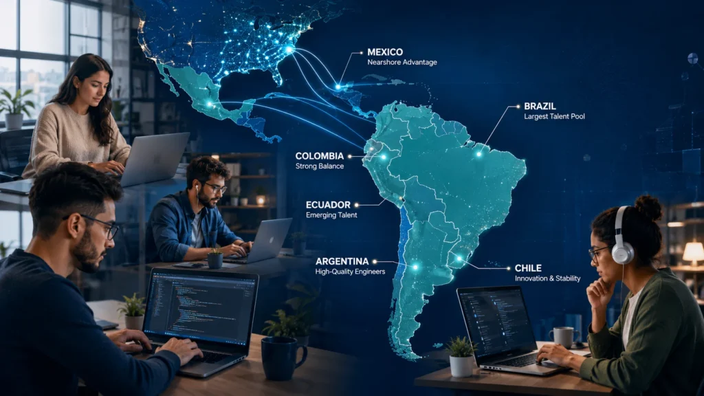Best countries to hire developers in LATAM for nearshore software development